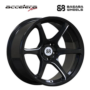 送料無料 アクセレラ BASARA WHEELS 9.5J-18 +15 5H-114.3 (18インチ) 5H114.3 9.5J+15【4本セット 新品】