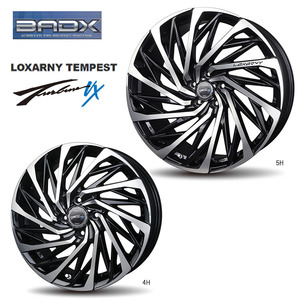 送料無料 バドックス LOXARNY TEMPEST TURBINE VX 5.5J-16 +48 4H-100 (16インチ) 4H100 5.5J+48【1本単品 新品】