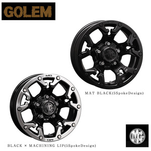 送料無料 クリムソン MG GOLEM (5 Spoke Design) 5.5J-16 +20 5H-139.7 (16インチ) 5H139.7 5.5J+20【4本セット 新品】