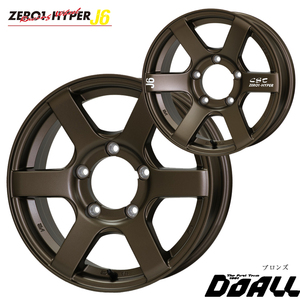 送料無料 ドゥオール CST ZERO-1 HYPER J6 6J-16 ±0 5H-139.7 (16インチ) 5H139.7 6J±0【2本セット 新品】