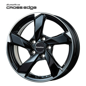 送料無料 ユーロアクシス CROSS Edge 8.5J-20 +2 5H-112 (20インチ) 5H112 8.5J+2【2本セット 新品】