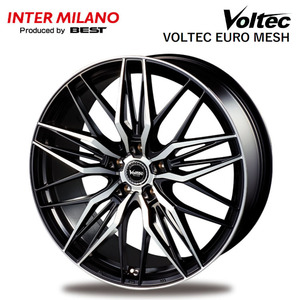 送料無料 インターミラノ VOLTEC EURO MESH 8.5J-20 +45 5H-114.3 (20インチ) 5H114.3 8.5J+45【4本セット 新品】