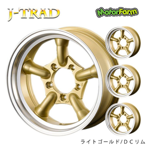 送料無料 モーターファーム J-TRAD 5.5J-16 +20 5H-139 (16インチ) 5H139 5.5J+20【4本セット 新品】