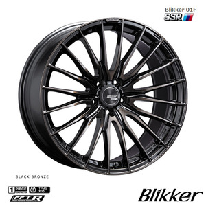 送料無料 SSR Blikker 01F 9.5J-20 +45 5H-114.3 (20インチ) 5H114.3 9.5J+45【4本セット 新品】