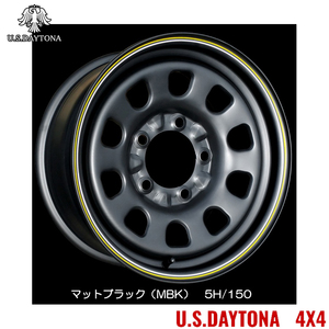 送料無料 トラストジャパン RED LINE U.S.Daytona 4x4 8J-16 +0 6H-139.7 (16インチ) 6H139.7 8J+0【4本セット 新品】