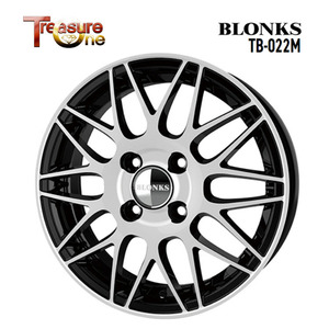 送料無料 トレジャーワン BLONKS TB-022M 4B-13 +45 4H-100 (13インチ) 4H100 4B+45【4本セット 新品】