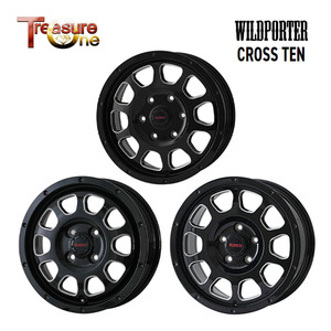 送料無料 トレジャーワン WILDPORTER CROSS TEN 6.5J-17 +40 4H-100 (17インチ) 4H100 6.5J+40【4本セット 新品】