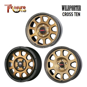 送料無料 トレジャーワン WILDPORTER CROSS TEN 4.5J-14 +45 4H-100 (14インチ) 4H100 4.5J+45【1本単品 新品】