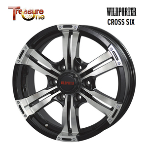 送料無料 トレジャーワン WILDPORTER CROSS SIX 6.5J-17 +38 6H-139.7 (17インチ) 6H139.7 6.5J+38【4本セット 新品】