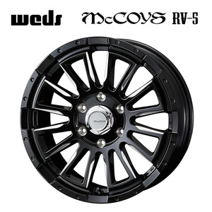 送料無料 ウェッズ McCOYS RV-5 7J-18 +38 6H-139.7 (18インチ) 6H139.7 7J+38【1本単品 新品】