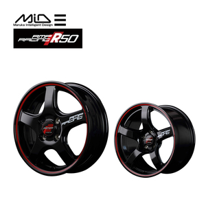 送料無料 マルカ サービス RMP RACING R50 BRR 8J-18 +45 5H-114.3 (18インチ) 5H114.3 8J+45【4本セット 新品】