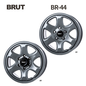 送料無料 ブルート BR-44 7.5J-17 +40 5H-127 (17インチ) 5H127 7.5J+40【4本セット 新品】