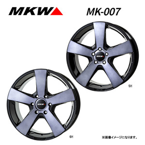 送料無料 MKW MK-007 9J-22 +45 5H-150 (22インチ) 5H150 9J+45【2本セット 新品】
