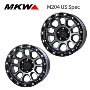 送料無料 MKW M204 US Spec 9J-17 +0 5H-127 (17インチ) 5H127 9J+0【4本セット 新品】