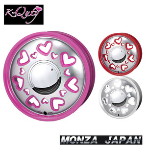 送料無料 モンツアジャパン K-Quty 4.5J-14 +43 4H-100 (14インチ) 4H100 4.5J+43【4本セット 新品】