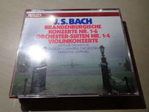 グリュミオー,ARTHUR GRUMIAUX,RAYMOND LEPPARD,ENGLISH CHAMBER ORCHESTRA/BACH:VIOLINKONZERTE etc.(W.GERMANY/PHILIPS:426 145-2 4CDs