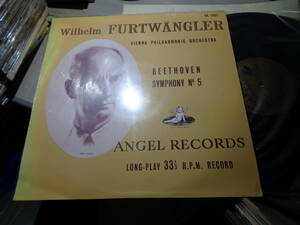 フルトヴェングラー指揮ウィーン・フィル/ベートーヴェン:交響曲第5番ハ短調「運命」(JAPAN/ANGEL:HA-1001 ALL GOLD LABEL LP/FURTWANGLER