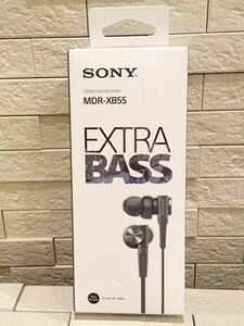 未使用　SONY ソニー　MDR-XB55 ベースブースター採用　小型　高感度の独自開発12mm ステレオイヤーレシーバー　イヤフォン　