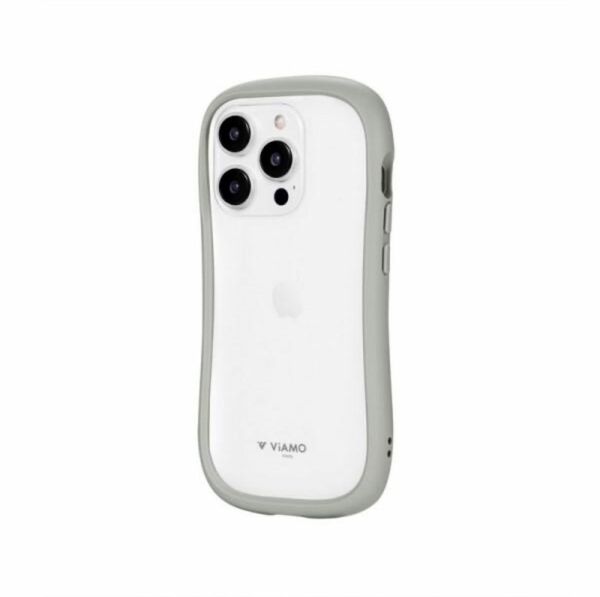 【新品・未使用】iPhone 15 pro Viamoスマホケースライトグレー