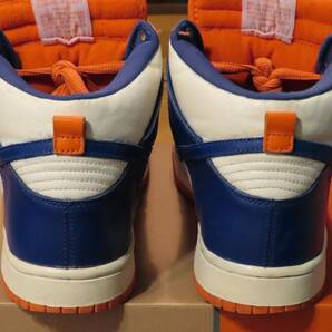 ナイキ ダンク ハイ NIKE DUNK HIGH WHITE/BLUE RIBBON-ORANGE BLAZE 304717-141 US9 27cmの画像4