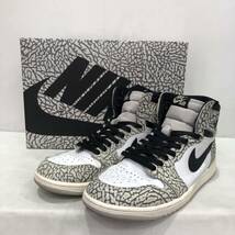 【NIKE】Air Jordan 1 High OG White Cement ナイキ 27.5cm GRY DZ5485-052 ハイカットスニーカー ts202312_画像1