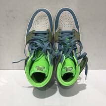 【NIKE】ナイキ Air Jordan 1 Zoom CMFT 2 Cerulean/Green Strike エアジョーダン1 ズーム CMFT 2 28.5cm ts202403_画像4