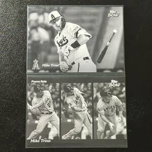2023 TOPPS BLACK & WHITE Mike Trout マイク・トラウト Los Angeles Angels ロサンゼルス・エンゼルス 大谷翔平元チームメイト