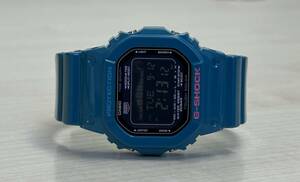 1円スタート 極美品 CASIO G-SHOCK G-LIDE ターコイズブルー GRX-5600B-2JF タフソーラー タイドグラフ 2011年限定カラー