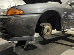 希少　bnr32 nismo brembo r33オプションキャリパー　おまけツーピースローターとステンメッシュホース　日産