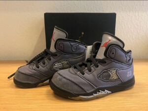 NIKE × OFF-WHITE AIR JORDAN 5 オフホワイトエアジョーダン 5 新品未使用品　16cm kids用スニーカー　ナイキ 国内正規品