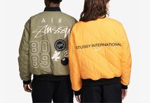 完売品☆NIKE x Stussy リバーシブルジャケット オリーブ Lサイズ タグ付新品未開封品 送込☆ナイキ ステューシー_画像5