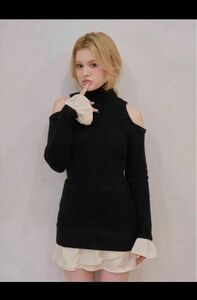 Demi knit mini dress andmary 黒瀧まりあ