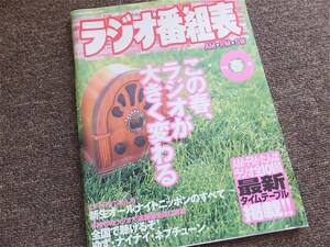 ■『ラジオ番組表』１９９９年春号　ＫＫ三才ブックス　ＡＭ・ＦＭ・短波　タイムテーブル　国内全局番組表