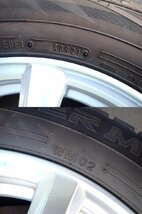 溝有 スタッドレス 2021年製 4本 215/60R16 ダンロップ WM02 社外 ホイール 16×6.5J +40 114.3 72.5mm 5H 200系 クラウン 50エスティマ他_画像7