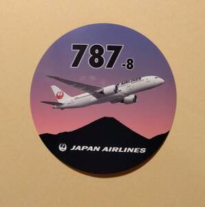 JAL　日本航空　シール　ステッカー 　B787-8　ボーイング787　