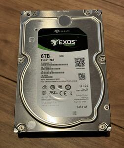 ★動作保証★6TB 3.5インチ SATA HDD SEAGATE EXOS ST6000NM0115 送料520 検品済み 87F