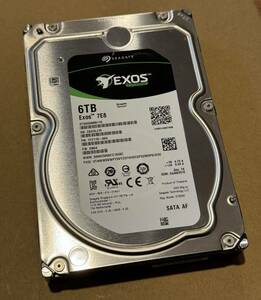 ★動作保証★6TB 3.5インチ SATA HDD SEAGATE EXOS ST6000NM0115 送料520 検品済み J19