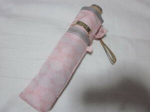 #[CELINE]#[ Celine ]#[ folding umbrella folding umbrella ]#[ pink total pattern ]#[ unused ]# umbrella Trio mf Macadam 