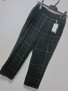 #[ Arnold Palmer ]#[ lady's wool ... pants ]#[ unused ]# size 2 M waist 64# dark blue navy # postage 230 jpy 