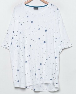 評価参照！美品　XLサイズ ポールスミス PS Paul Smith SPACE SPOT　総柄　Tシャツ 白　匿名配送230円