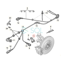 VW ポロ(9N_ 6R1 6C1 AW1 BZ1) パサートオールトラック(3G5 CB5) フロント ABSセンサー スピードセンサー 左右セット WHT003861 WHT003860_画像3