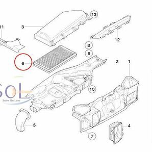 BMW E60 E61 E63 E64 エアコンフィルター マイクロフィルター活性炭入り2枚セット 525i 530i 540i 545i 550i M5 630i 645Ci 650i M6の画像2