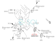 ウォーターポンプ クーラントポンプ ガスケット付 バネットセレナ シルビア 180SX KBC23 KBNC23 PS13 KPS13 RS13 RPS13 KRP13 B1010-52F01_画像6