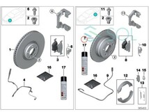 BMW F30 F31 F34 F32 F36 リア ブレーキローター ブレーキディスク 左右SET 320d 320dX 320i 320iX 328i 420i 420iX 428i 430i 34216864900_画像3