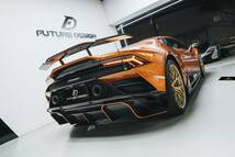 【FUTURE DESIGN】Lamborghini ランボルギーニ Huracan ウラカン EVO サイドスカート 本物DryCarbon ドライカーボン カスタム エアロ_画像3