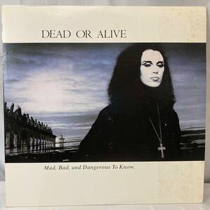 Dead Or Alive Mad, Bad And Dangerous To Know【日本盤/試聴検品済】80's/Electronic/Rock/Synth-pop/12inch LPレコード