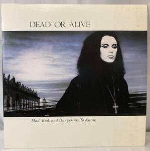 Dead Or Alive Mad, Bad And Dangerous To Know【日本盤/試聴検品済】80's/Electronic/Rock/Synth-pop/12inch LPレコード