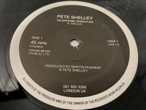  Pete Shelley Telephone Operator【UK盤/試聴検品済】90's/Electronic/Rock/Pop/Alternative Rock/Dub/Synth-pop/12inch シングル_画像3