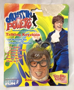 ★希少品 未開封有★オースティンパワーズ Austin Powers (フィギュア&トーキングスタンド&ボイスキーホルダー)3点セット　Jb6_60