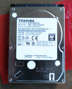TOSHIBA 2.5インチ HD 1TB SATA SATA600 6Gbps 中古 正常